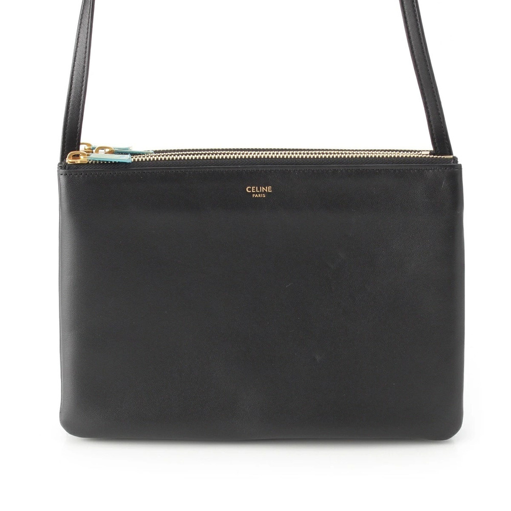 Celine Trio Shoulder Bag Black